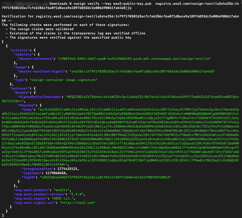 Registry Image Verification Preview